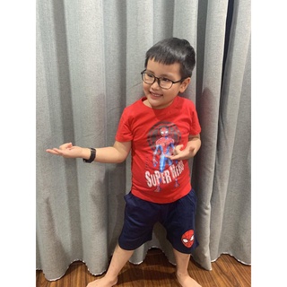 Bộ thun cotton Marvel bé trai (5-7 tuổi cho bé 20-28kg)