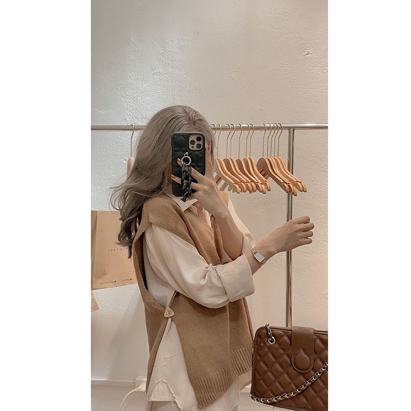 Áo Gile Xẻ Cúc Sườn Chất Dày Đẹp M0334-Violet