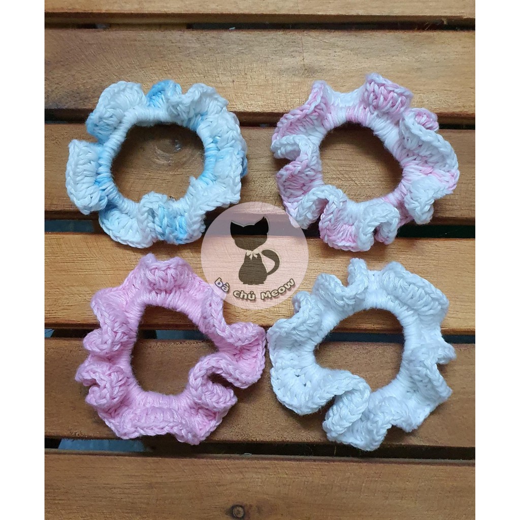 Đồ Cột Tóc Handmade - Dây Cột Tóc bằng Len - Vintage Scrunchies