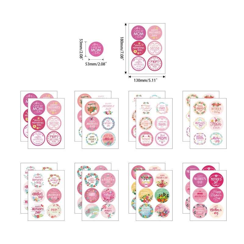 Miếng Dán Tự Dính Họa Tiết Hoa Cho Ngày Của Mẹ