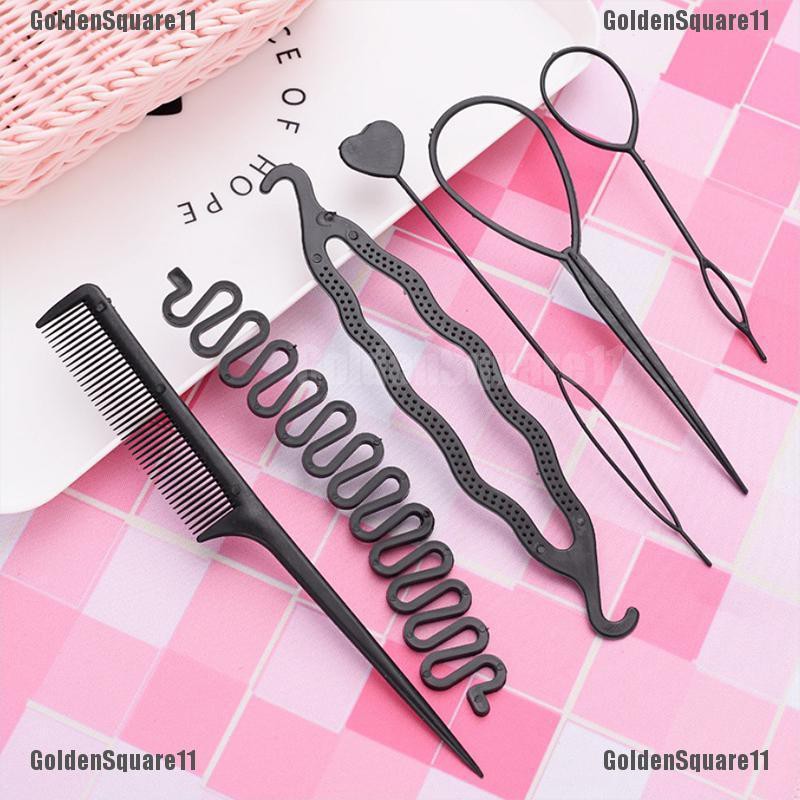 [Hàng mới về] Bộ 6 dụng cụ uốn bện tạo kiểu tóc xoăn cho trẻ em