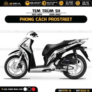 Tem trùm sh phong cách prostreet | sht-13 | decal dán trùm xe sh đời 2017 - 2019 - 2020 - 2021 - 2022 siêu bền