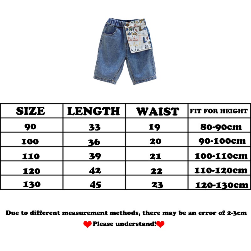 Quần Short Jean Mỏng Dáng Rộng In Chữ Kiểu Hàn Quốc Thời Trang Mùa Hè Mới Cho Bé Trai