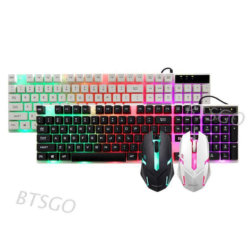 btsg* Keyboard Waterproof Mouse Mouse USB Wired Gaming Accessories for Microsoft HP LG PC Notebook Win XP