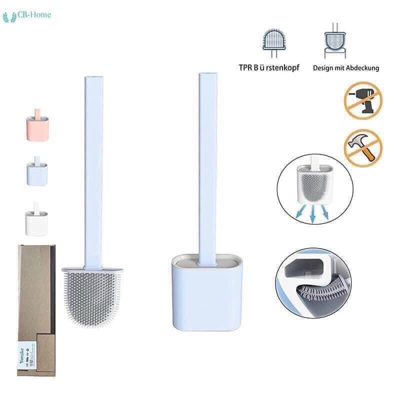 ✅FREESHIP✅ CỌ BỒN CẦU TOILET NHÀ VỆ SINH SILICON CAO CẤP - KÈM GIÁ CẮM CHỔI