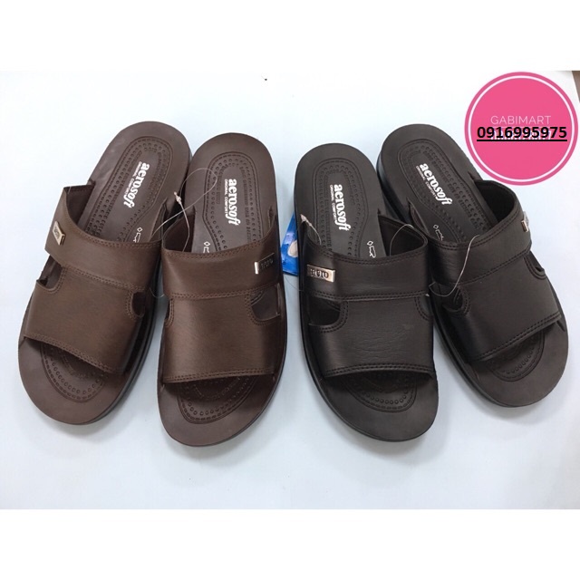 Dép Da Nam Quai Ngang Aerosoft Thái Lan Size 39-43