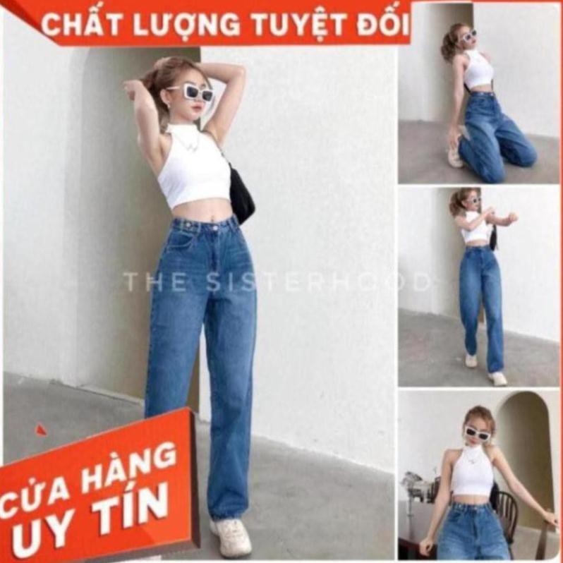 [Ảnh Thật] Quần Jeans Nữ Ống Rộng dáng suông lưng cao Hot trend 2021 [ẢNH THẬT] - TS Jeans Shop Jeans,Crotop,Đầm