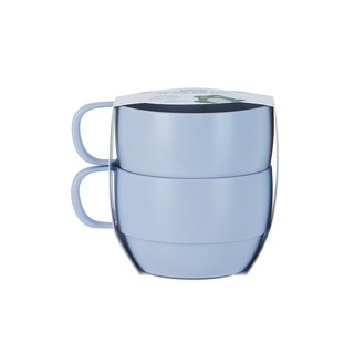 Combo 02 Cốc Uống Nước Thấp Amori 350ml bằng nhựa PP Nguyên sinh cao cấp an toàn cho bé - Inochi Nhật Bản