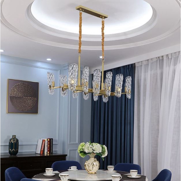 Đèn thả MONSKY TENPE pha lê hiện đại trang trí nội thất cao cấp.
