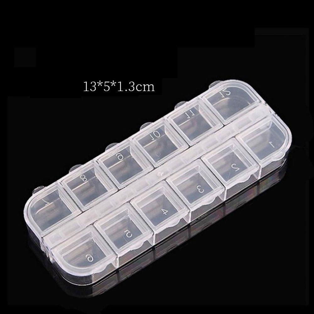 Móng Tay Giả Malcom|Hộp Đựng Phụ Kiện Làm Móng 12 Ngăn|Hộp Rỗng