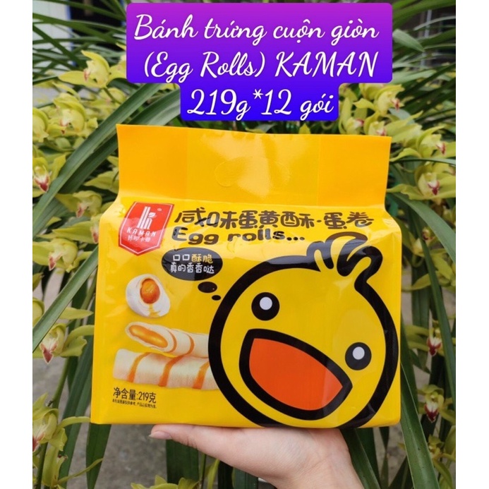 Bánh Trứng Muối Cuộn Vịt Kaman 219g