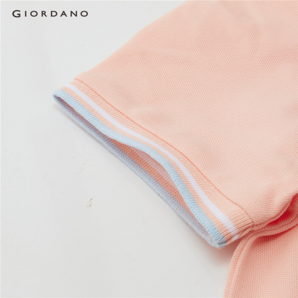 Áo thun Polo thêu hình Giordano 13311003 cho nữ | BigBuy360 - bigbuy360.vn