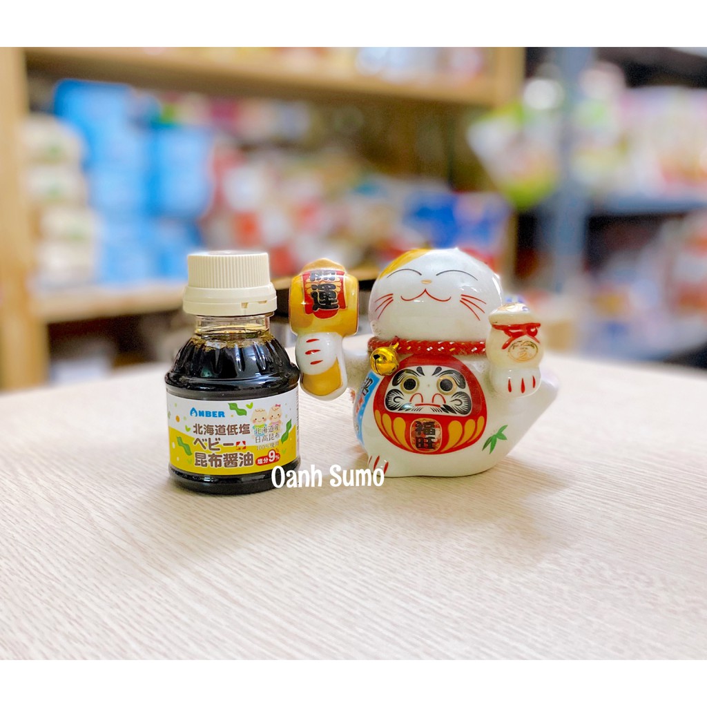 Nước tương tảo bẹ Anber và Kid Mama Nhật 100ml (Date 05/2023)