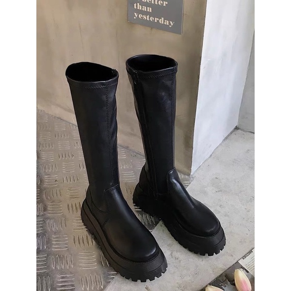 Boot đế bánh mì, bôt siêu chất chất da xịn mềm kèm ảnh thật hàng order 2-3 tuần