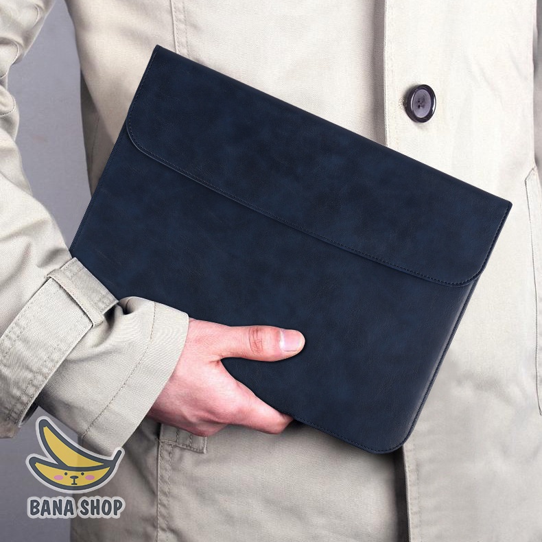 Túi đựng / cặp bao da chống sốc bảo vệ cho macbook laptop 13 ~ 14 inch | BigBuy360 - bigbuy360.vn