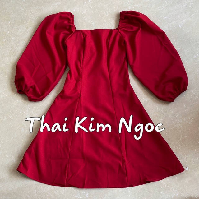 Đầm xoè cổ vuông có lót 4 màu | BigBuy360 - bigbuy360.vn