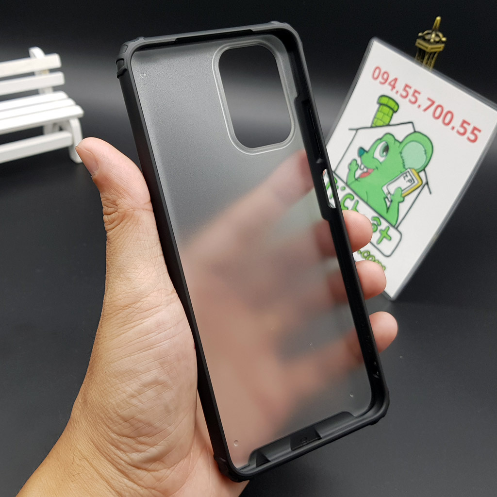 [Ảnh Thật] Ốp Lưng Xiaomi Redmi Note 10 4G/ Note 10s Cứng Nhám Viền Dẻo Màu Chống Sốc