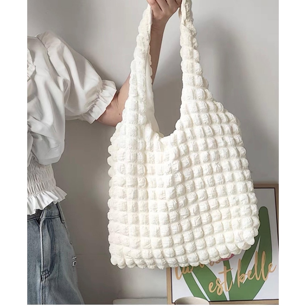 TÚI VẢI TOTE XỐP NHĂN 2 Lớp Túi Tote Ulzzang