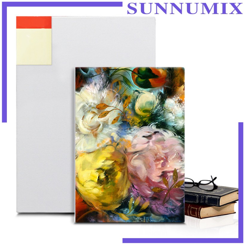 [Sunnimix] Cuộn Vải Canvas Vẽ Tranh Sơn Dầu Acrylic Màu Nước Co Giãn