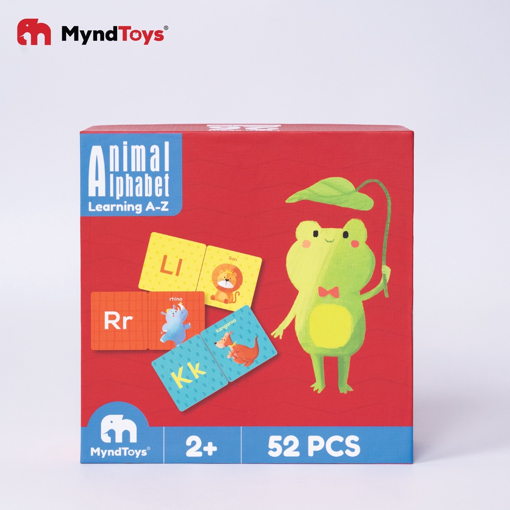 Đồ chơi Myndtoys Việt Nam - Bộ xếp Hình MyndToys Animal Alphabet (Learning A-Z) Dành Cho Các Bé Trên 2