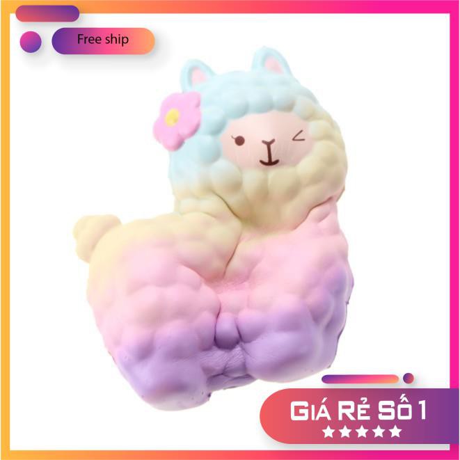 Đồ chơi squishy con cừu nhiều màu cho bé cực đáng yêu