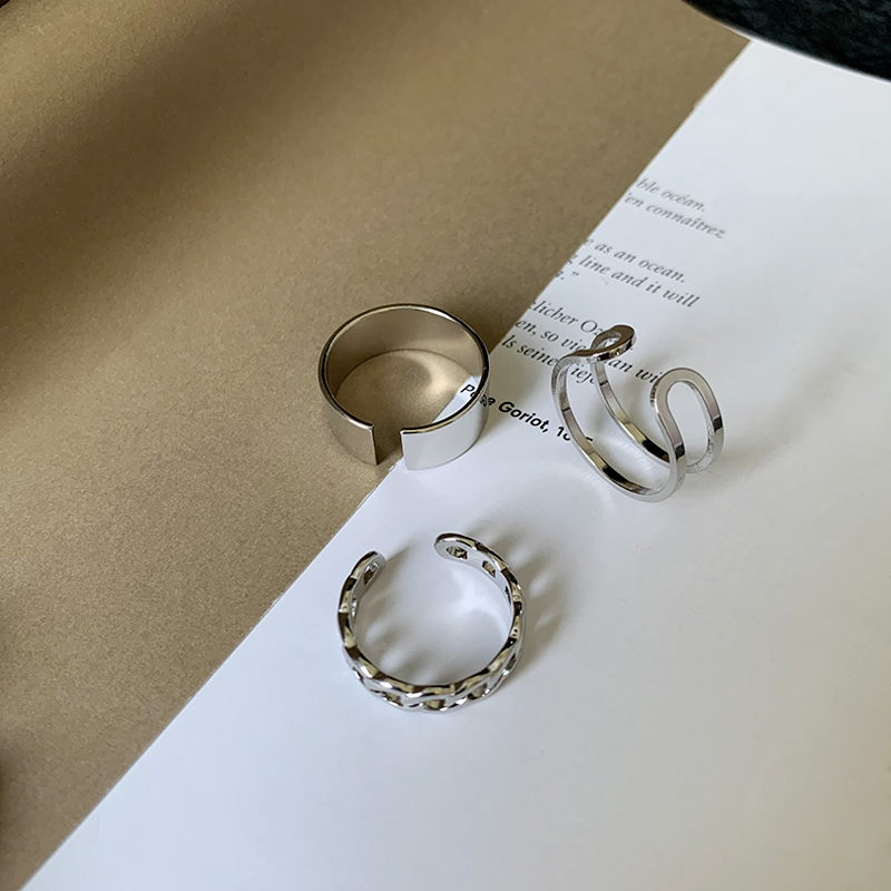 Nhẫn titan đeo khớp ngón tay thời trang đơn giản cá tính