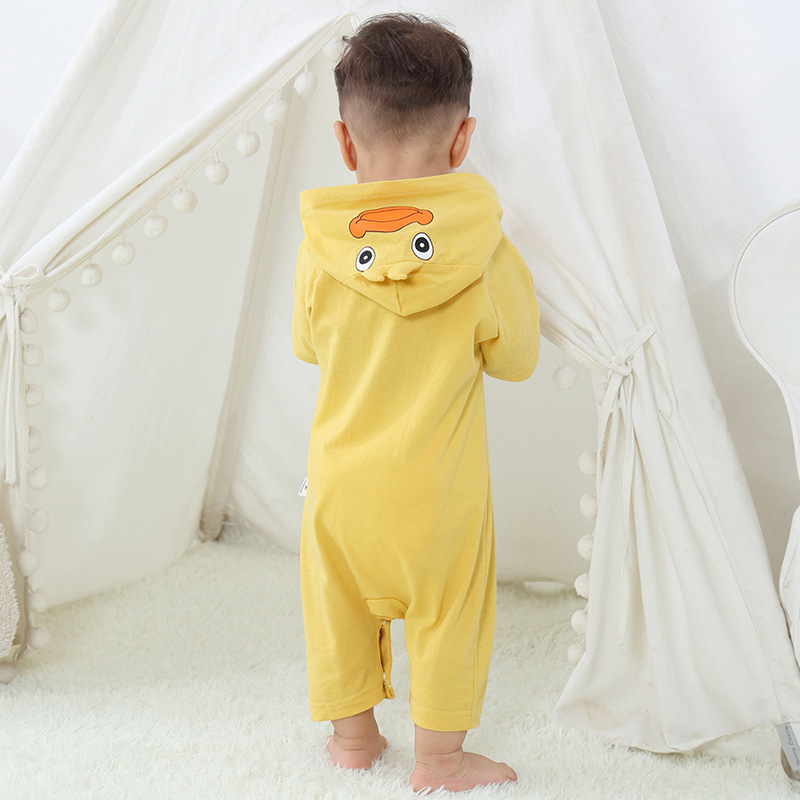 Áo Hoodie Ngắn Tay In Hình Động Vật Dễ Thương Cho Bé