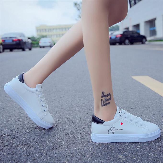 Giày thể thao nữ gót màu dễ thương 098 | BigBuy360 - bigbuy360.vn