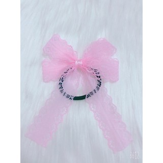 Sỉ 10 dây cột tóc nơ vải ren