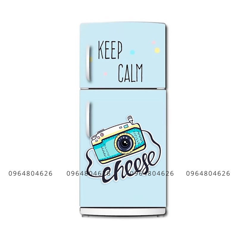 Decal dán tủ lạnh dễ thương miếng dán tủ lạnh hình dán cute chất liệu chống thấm nước siêu bền dễ dàng vệ sinh TL400