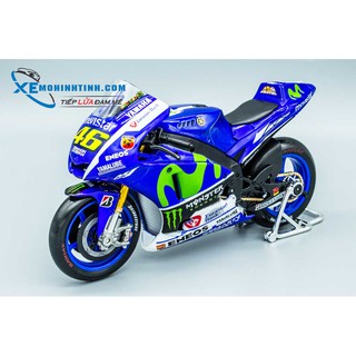 Xe Mô Hình Mô Tô Yamaha M1 Gp #46 Hoặc #99 Movistar 1:10 Maisto (Xanh)