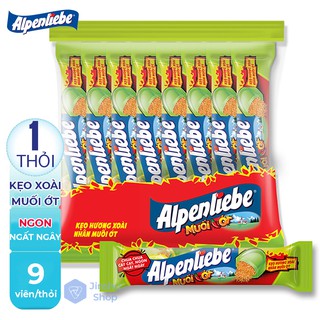 [SIÊU HOT] 1 Thỏi Kẹo Alpenliebe Hương Xoài Nhân Muối Ớt ( 09 viên/ thỏi )