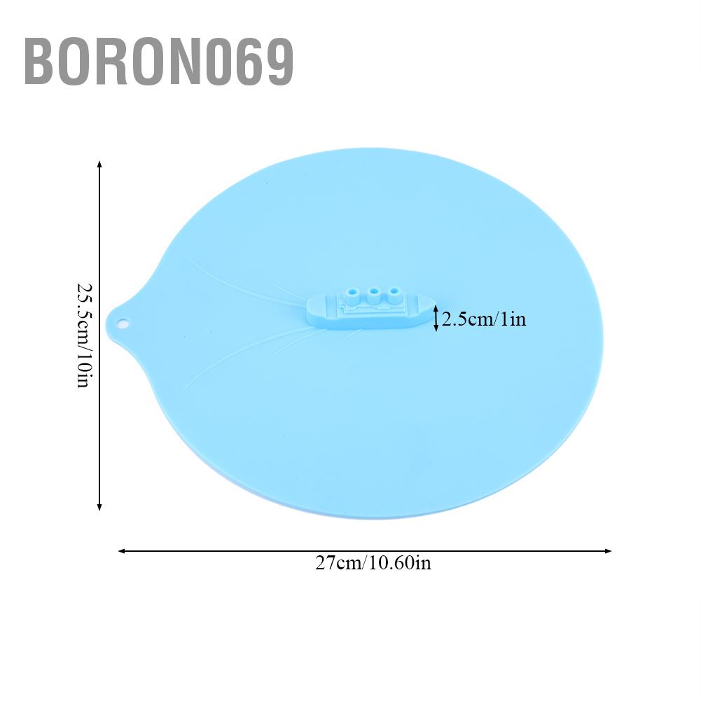 Boron069 Silicone Steam Pot Lids Pressure Cooker Spill Food Seal Cover for Household Pan Covers