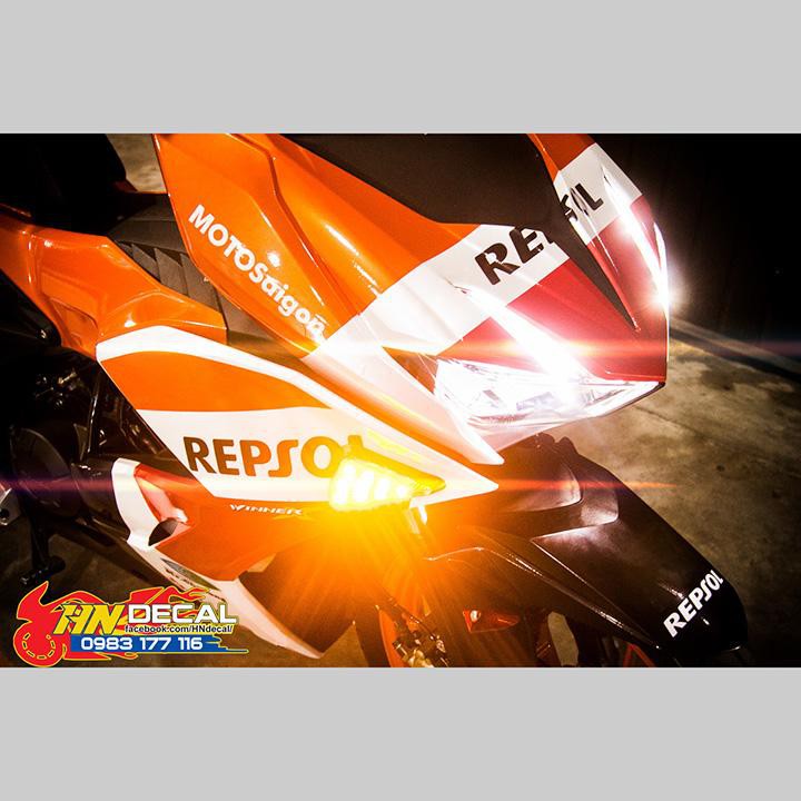 Tem Trùm Winner X Cam Trắng Repsol