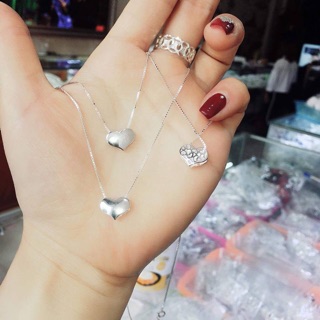 Dây chuyền tim bạc cao cấp