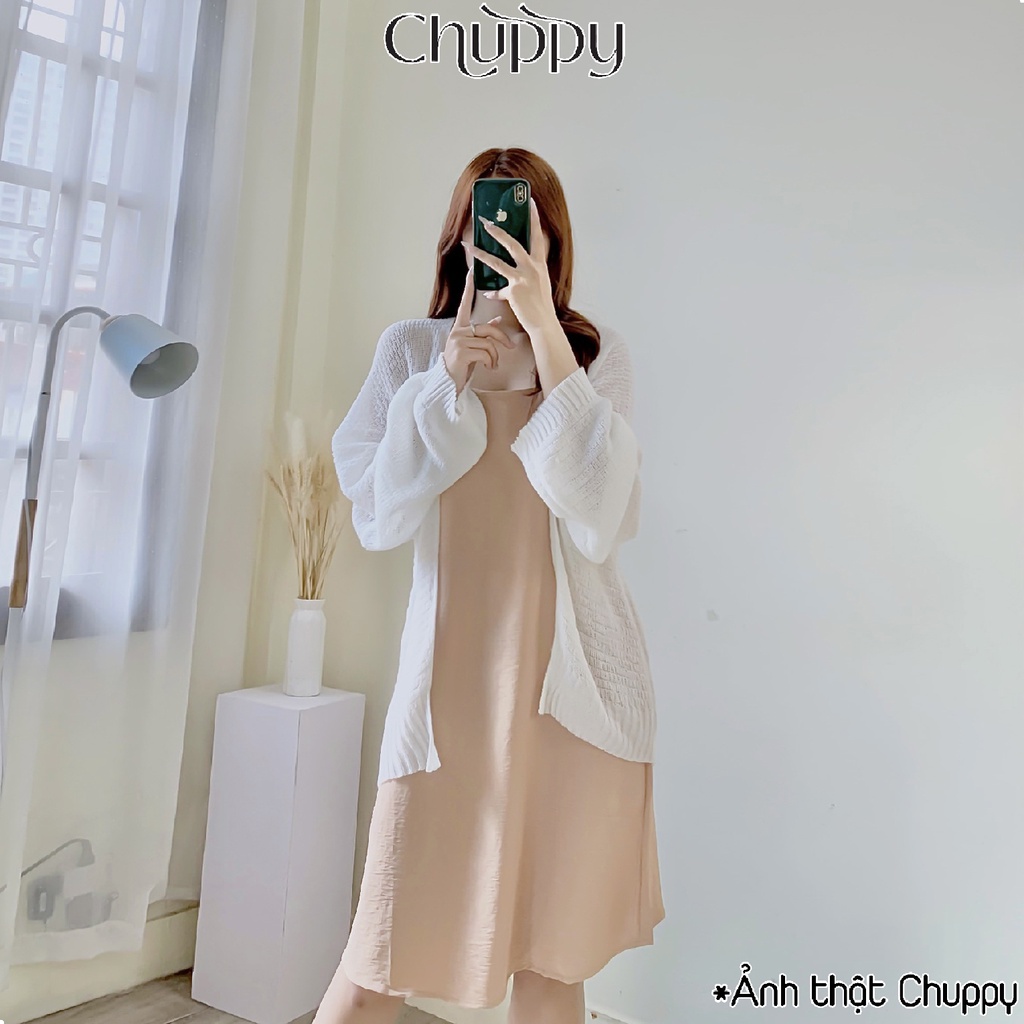 Áo Cadigan len mỏng phong cách Hàn Quốc Có Bigsize  CHUPPY KL01