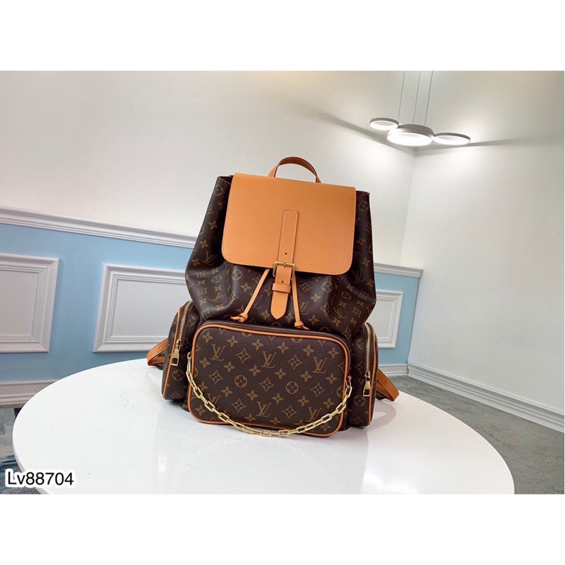 Balo Packback LV Hoa Nâu Siêu Cấp - Balo Unisex Spf Siêu Hot
