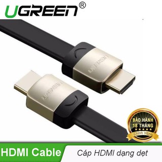 Cáp hdmi dẹt hỗ trợ 3d, 4k ugreen hd123