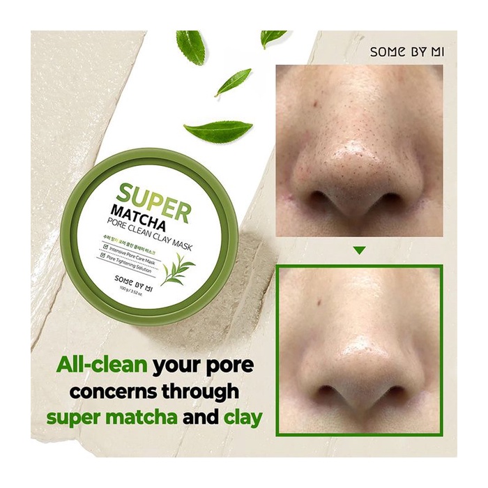 SOME BY MI Mặt Nạ Đất Sét Trà Xanh Làm Sạch Lỗ Chân Lông 100g