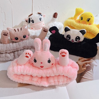 Băng Đô Tóc Dùng Để Rửa Mặt Họa Tiết Dễ Thương Phong Cách Hàn Quốc