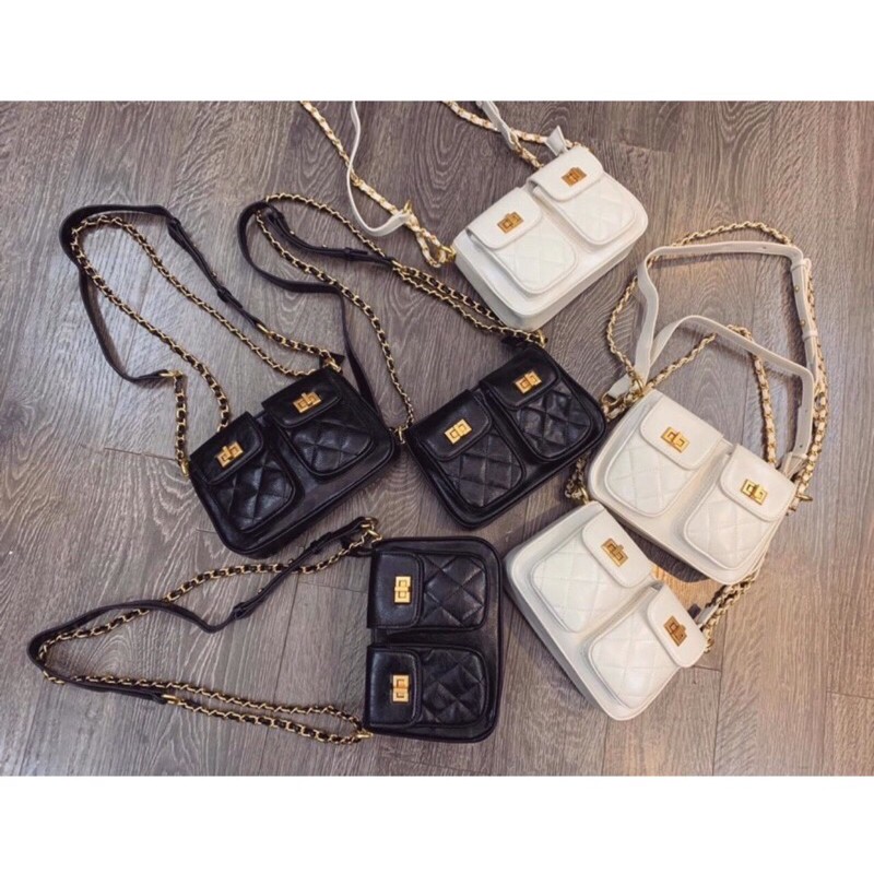 Túi Xách Da Mềm Kèm 2 Ngăn Túi Nhỏ