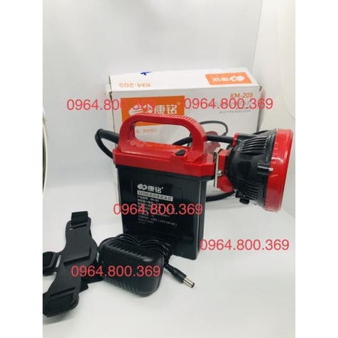 Đèn pin đội đầu siêu sang KM205 40 giờ sáng  Rẻ Vô Địch