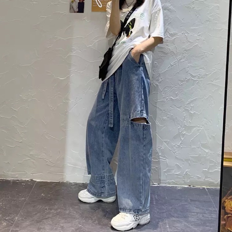 [ẢNH THẬT ĐỘC QUYỀN REPLEI1986] Quần jeans 108 dáng suông, ống rộng | BigBuy360 - bigbuy360.vn