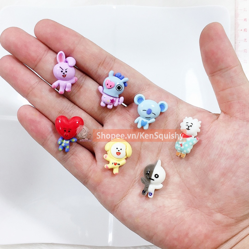 Charm BT21 Trang Trí Slime / Ốp Điện Thoại / Mô Hình / Gắn Dép