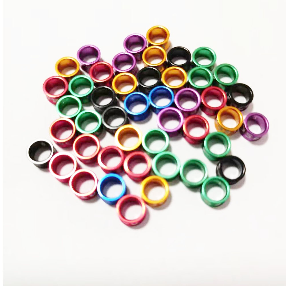 Set 20 Vòng Đeo Chân Luyện Tập Nhận Dạng Chim Kích Thước 3.3mm Đến 8mm