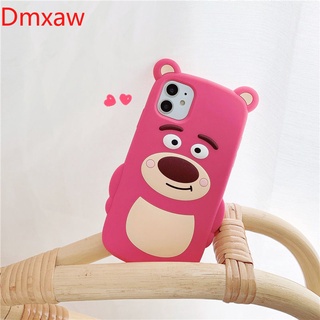 Ốp Điện Thoại Gấu Dâu Cho OPPO A55 A72 5G A93 4G A72 A52 A92 Reno 5 4 3 Pro SE 4Z 4f Lite 2 Z A9 A5 2020 F11 A12 A7 A5S A12e A3S R17 R15 R11S Vỏ Mềm Dễ Thương Ốp lưng silicon
