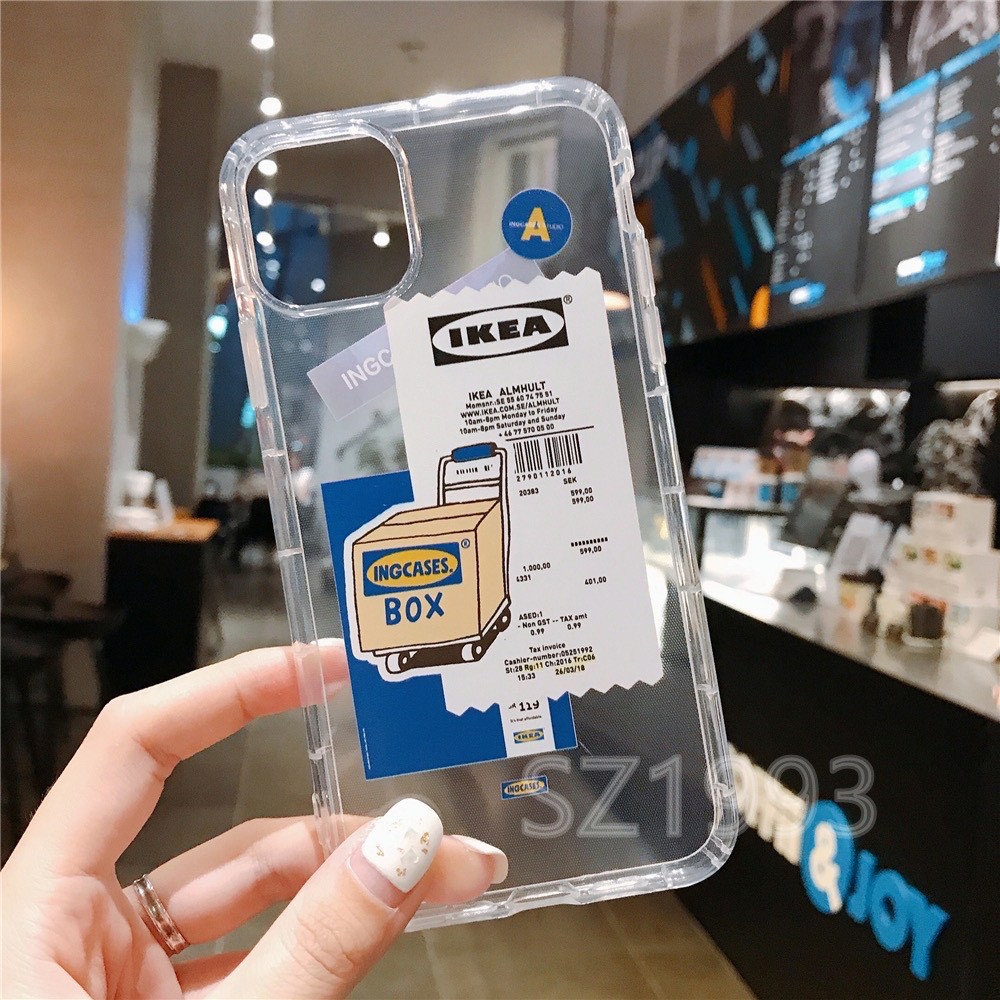 Ốp lưng iPhone Muji & IKea siêu trong không ngả màu dành cho iphone 7 8 PLUS X SX 11 12 Promax