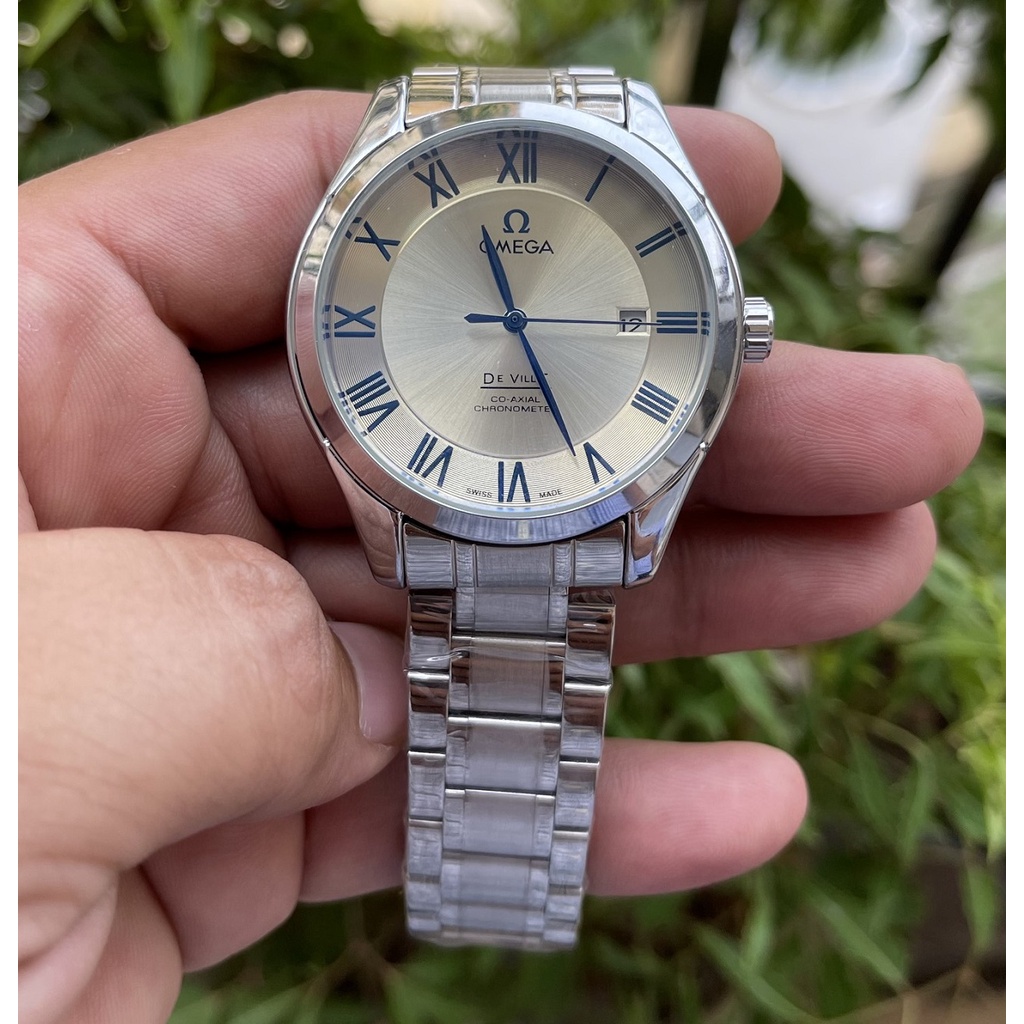 Đồng hồ nam Omega thời trang cao cấp- Đồng hồ cơ cao cấp, chống nước, chống xước