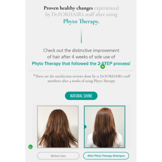 Dầu gội dành cho da đầu nhạy cảm DR.FOR HAIR PHYTO THERAPY SHAMPOO