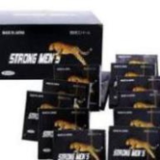 Bao cao su Strongmen's đen - Gai nổi toàn thân, Kéo dài thời gian- Hộp 12 bao